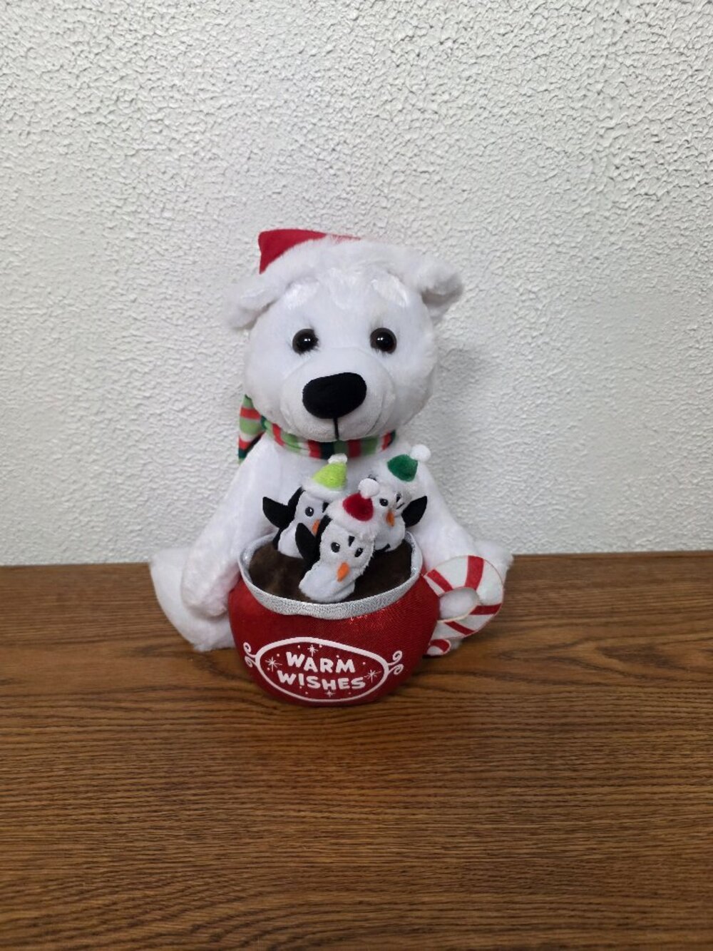 Seasonal Decor Animated Dancing Polar Bear with Dancing Penguins by Gemmy